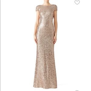 Badgely Mischka Long Sequin Gown